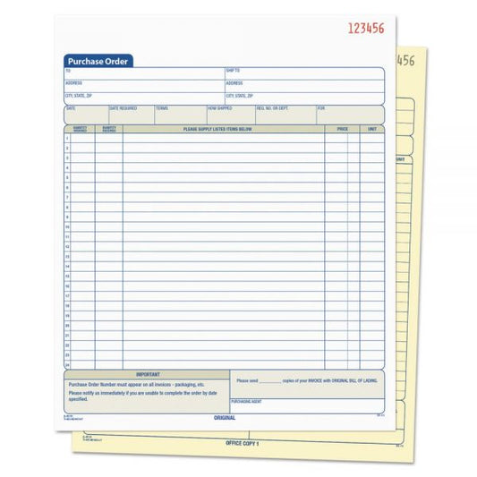 TOPS Carbonless 2-Part Purchase Order Books