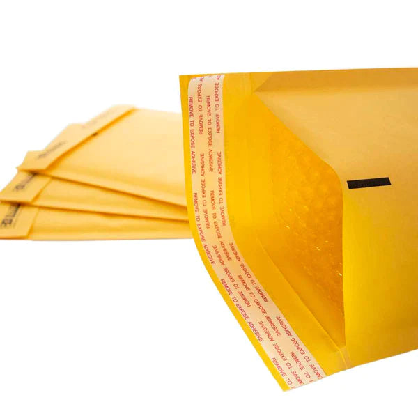 Self-Seal Bubble Mailers (#000) 4" X 7.25" (5/Pack)