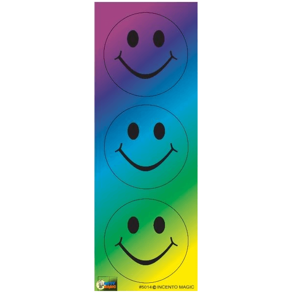 Colorful Gradient Smiley Circle Stickers (Jumbo), Pack of 6 Sheets