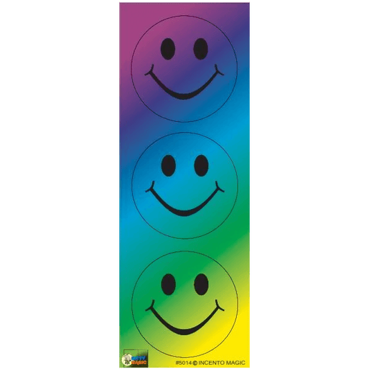 Colorful Gradient Smiley Circle Stickers (Jumbo), Pack of 6 Sheets