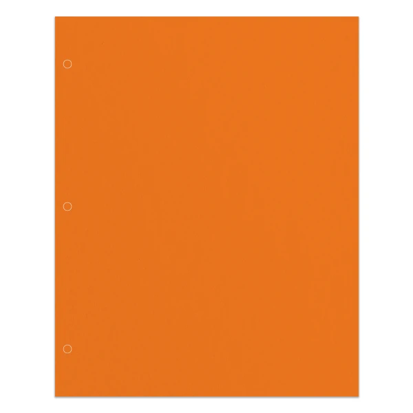 3 Prong 2 Pocket Paper Folder orange 25/Pcs