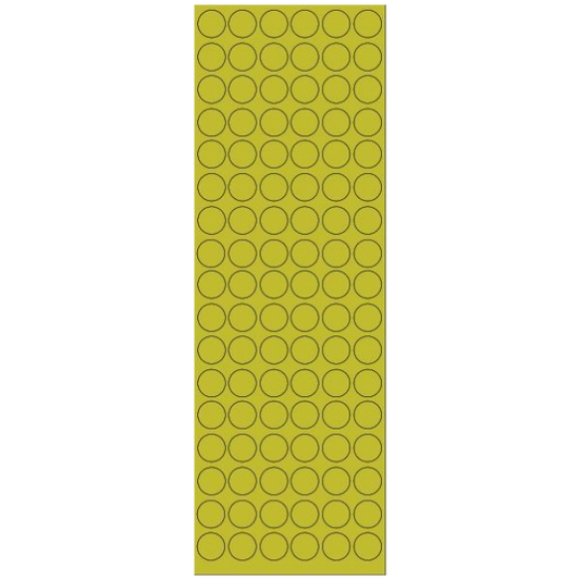 Gold Bronze Dot Circle Stickers 6 sheets per pack