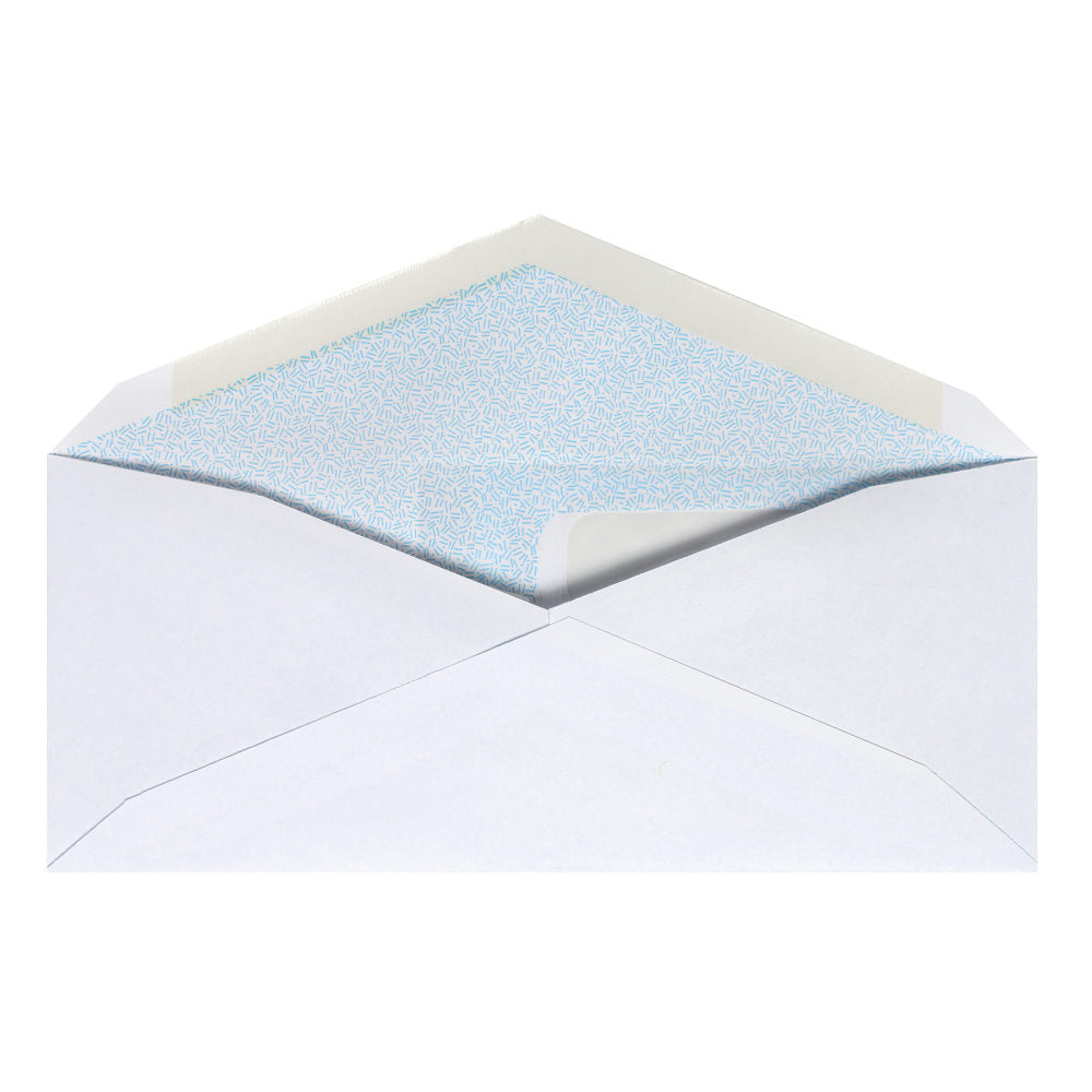 #8 5/8 Security Envelopes, Double Window, 3-5/8" x 8-5/8", Gummed Seal, White, Box Of 500