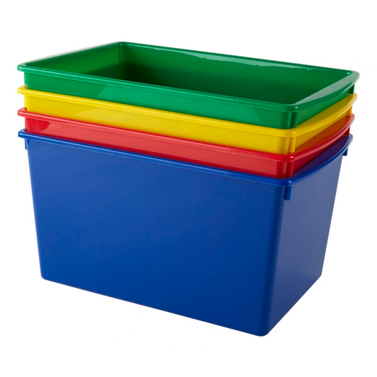 Medium Storage Bin, 7-1/2”H x 14-1/8”W x 9-1/4”D, Color may vary