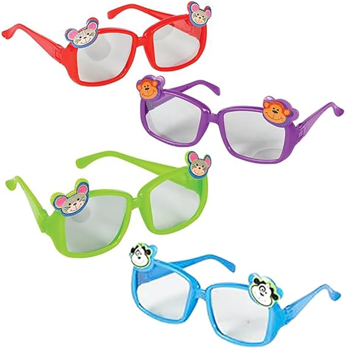 Kiddie Animal Sunglasses, 12 Pcs