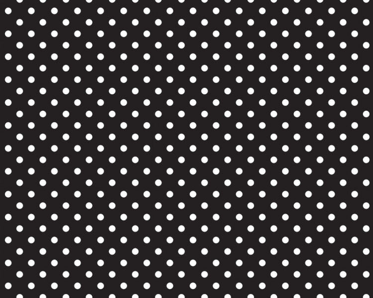 Design Fadeless Paper Roll 48" x 50' Classic Dots Black & White
