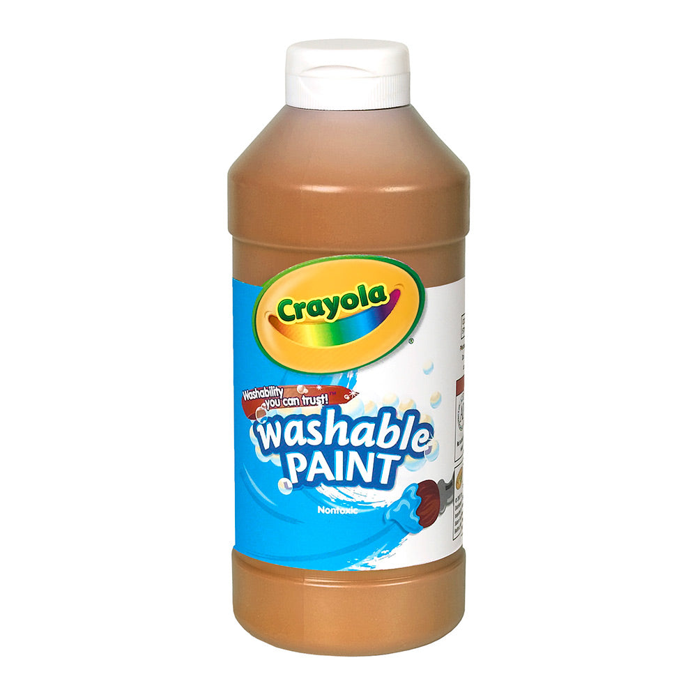 Crayola Washable Paint, 16 oz, Brown