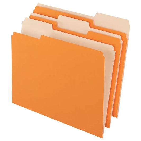 Orange File Folder 100 Pack