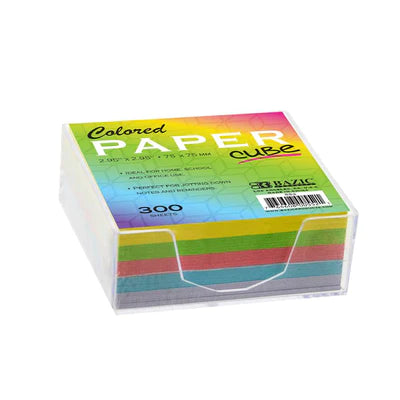75mm X 75mm 300 Ct. Color Paper Cube w/ Tray – King Stationary Inc