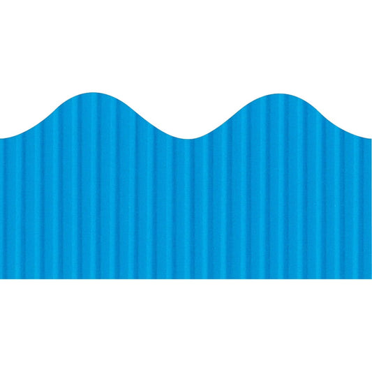 Bordette Scalloped Decorative Border, 2-1/4" x 50' Brite Blue