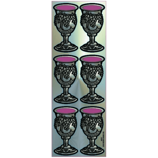 Kiddush Cup Becher Arbah Kosos Die-cut Stickers (Large)