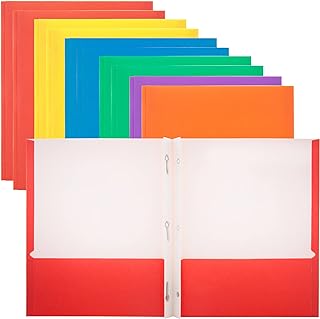 3 Prong 2 Pocket Paper Folder Color May Vary