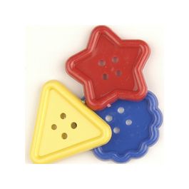 2" Buttons Assorted Colors Pack of 20