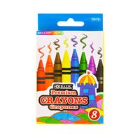 BAZIC 8 Color Premium Crayon
