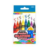 BAZIC 24 Color Premium Crayons