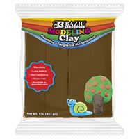 1 lb. Modeling Clays Individual Solid Color Packs Brown