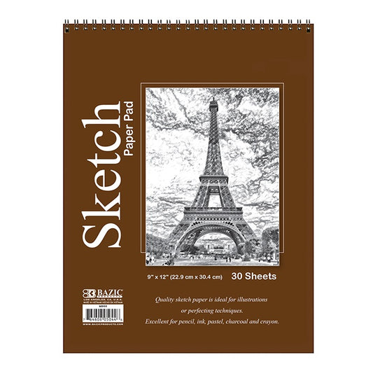 Sketch Pad  9″ X 12″ 30 Sheets