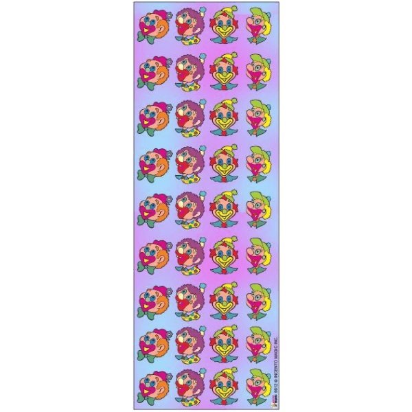 6612 Purim Clown Die-cut Stickers