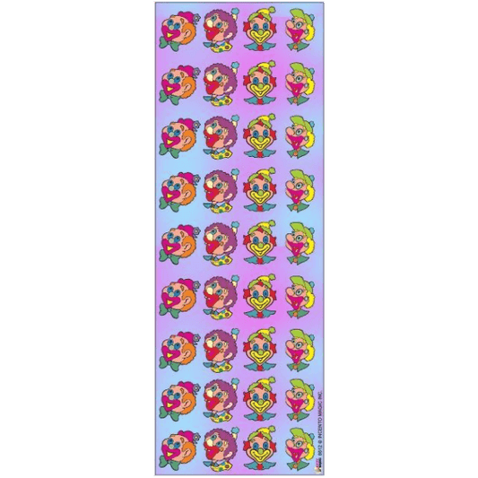 6612 Purim Clown Die-cut Stickers