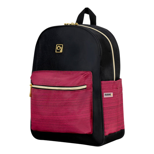 Elesac: 14" Black / Pink Backpack
