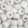Crow Bead/Pony Bead Opaque 9mm White 1000pcs