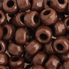 Crow Bead/Pony Bead Opaque 9mm Brown 1000pcs