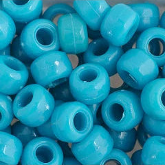 Crow Bead/Pony Bead Opaque 9mm Turquoise 1000pcs