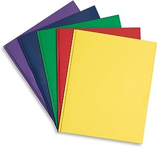 3 Prong 2 Pocket Paper Folder Assorted 100/Box