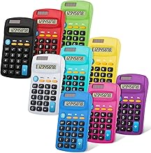 Pocket Size Calculator 8-Digit Dual Power Color may vary