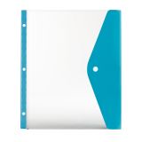 Side-Load Binder Pocket, Letter Size, Clear/Blue