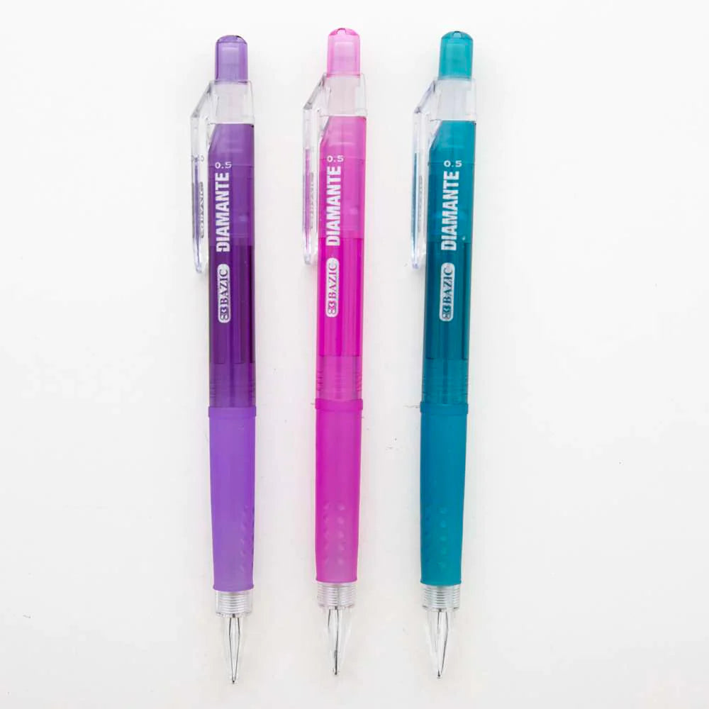 0.5 mm Diamante Mechanical Pencil w/ Grip (3/Pack) Price: