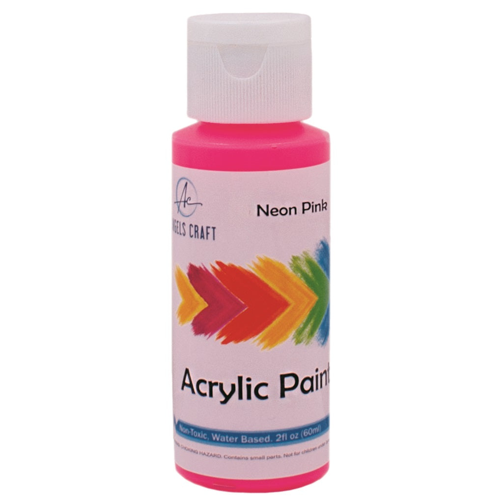 Acrylic Paint, Neon Pink, 2fl oz