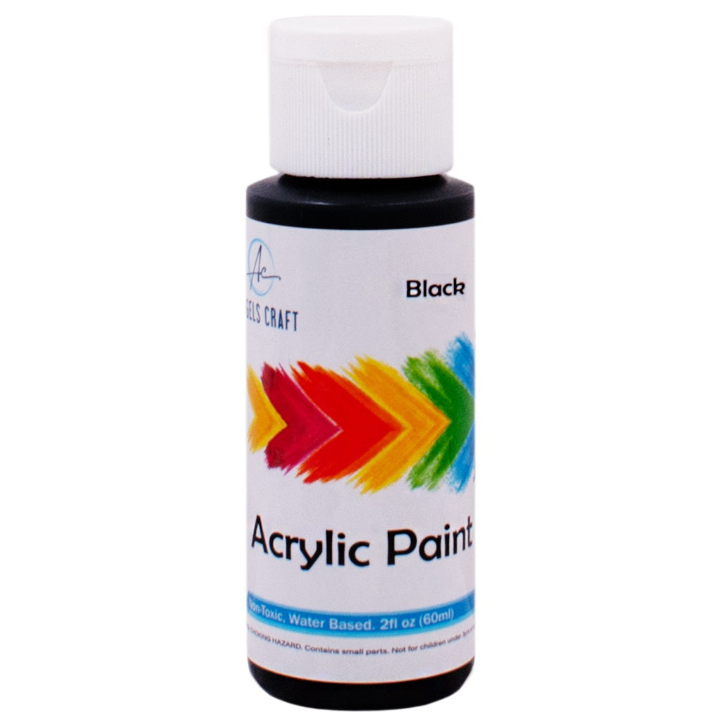 Acrylic Paint, Black, 2fl oz