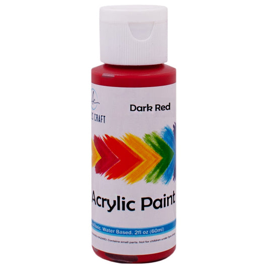 Acrylic Paint, Dark Red, 2fl oz