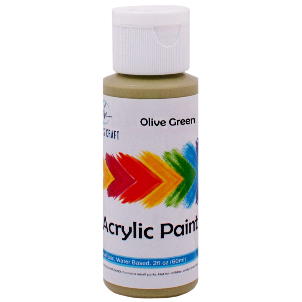 Acrylic Paint, Olive Green, 2fl oz