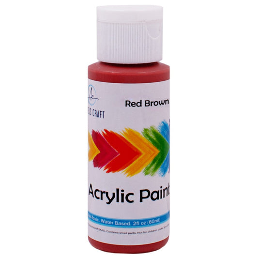 Acrylic Paint, Red Brown, 2fl oz