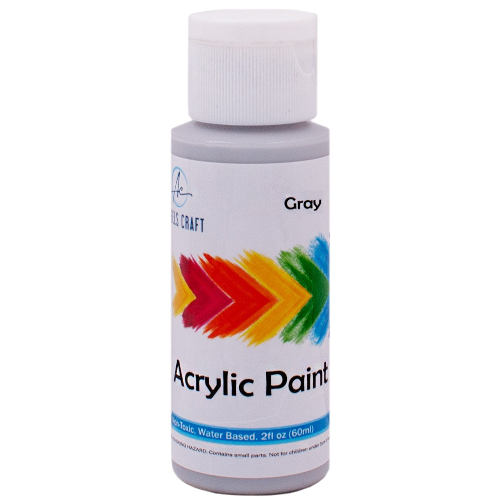 Acrylic Paint, Grey, 2fl oz