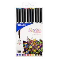 10 Color Skylar 0.4 mm Fineliner Pen