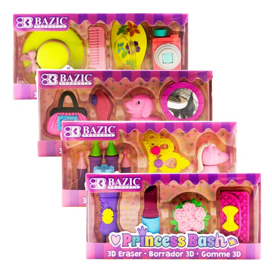BAZIC Princess Bash 3D Eraser, Pack May Vary