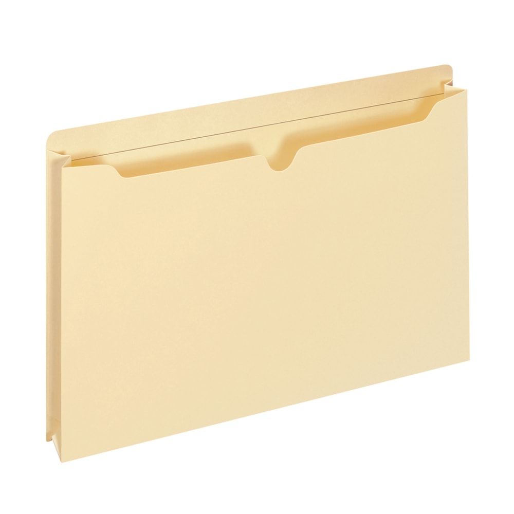 Manila Double-Top File Jackets, 2" Expansion, Letter Size, Pack Of 25 File Jackets