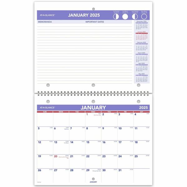 At-A-Glance Monthly Wall Calendar 2026