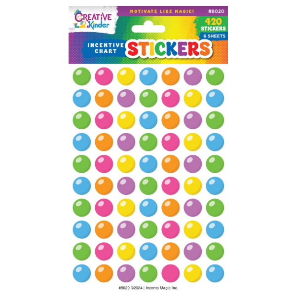 Colorful Gumball Stickers