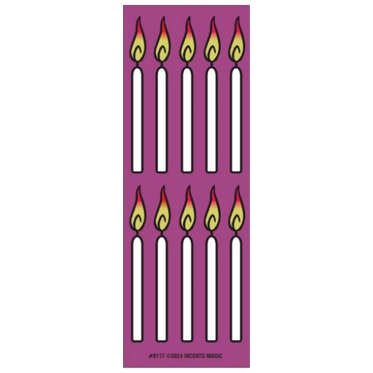 Animated Shabbos Yom Tov Chanukah Candles (Large)