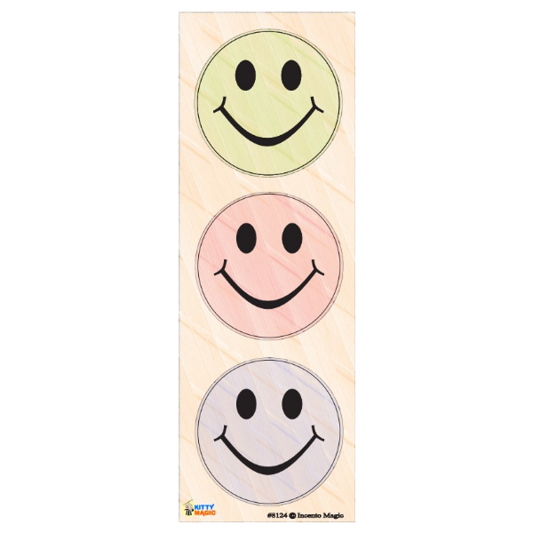 Pastel Color Smiley Stickers (Large) Pack of 6 Sheets