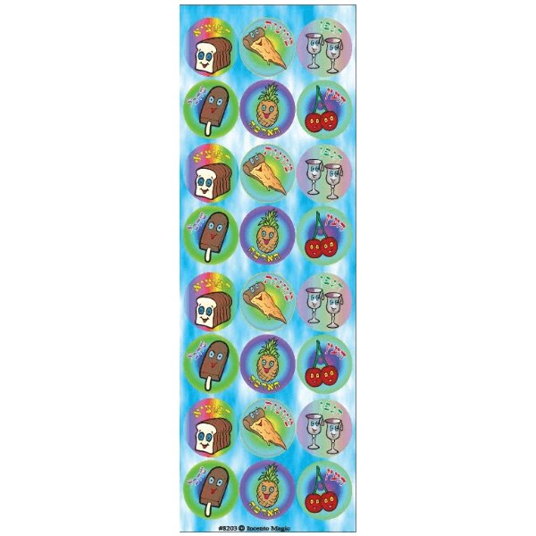 Brachos Animated Circle Stickers, Pack of 6 Sheets