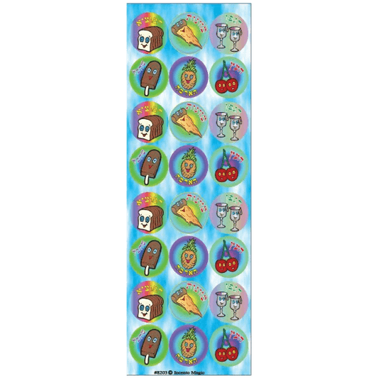Brachos Animated Circle Stickers, Pack of 6 Sheets