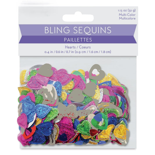 Bling Sequins Hearts 1.1oz