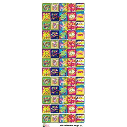Teacher Incentives Yiddish Square Stickers , Pack of 6 Sheets