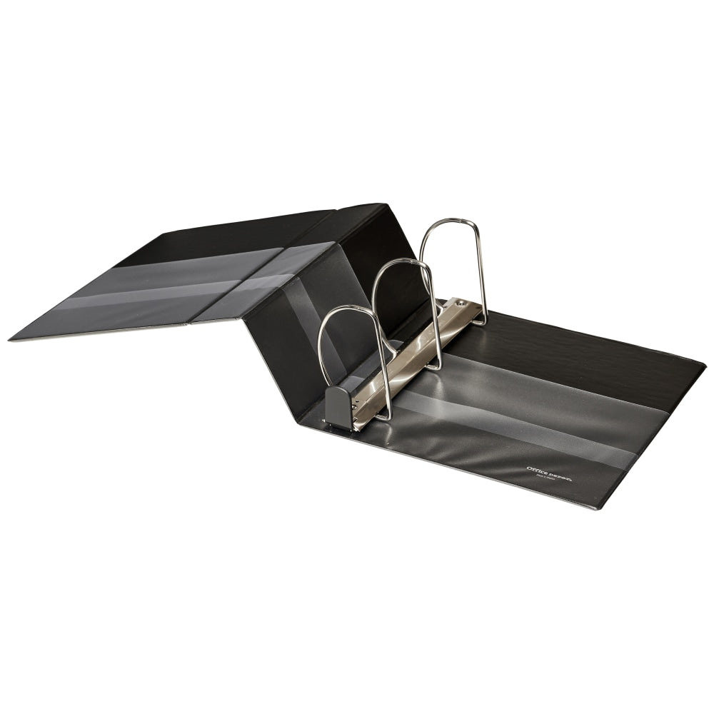 Heavy-Duty View 3-Ring Binder, 5" D-Rings, Black
