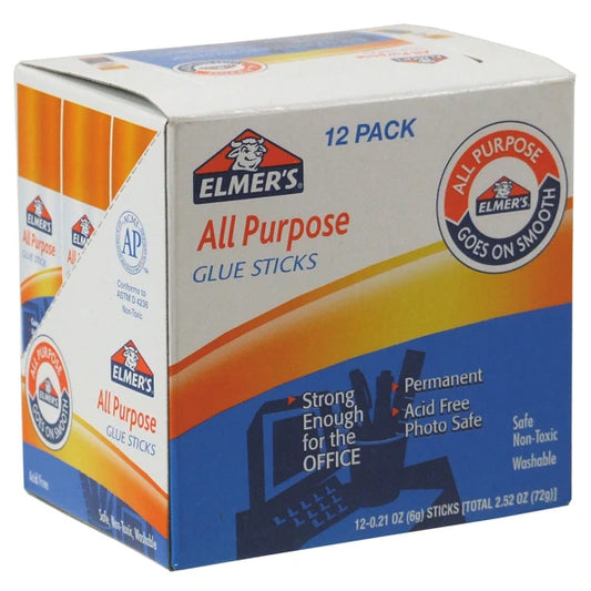 Elmer’s All-Purpose Glue Sticks, 0.21-Oz Dozen